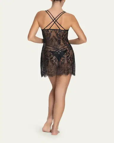 Lise Charmel Diva Glamour Scalloped Lace Baby Doll | Thumbnail 3 Lise Charmel Diva Glamour Scalloped Lace Baby Doll | Thumbnail 3