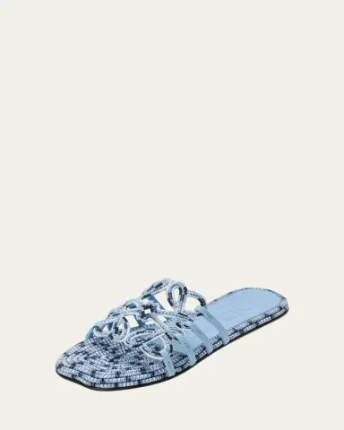 Loewe x Paula's Ibiza Petal Anagram Crochet Flat Slide Sandals | Thumbnail 2 Loewe x Paula's Ibiza Petal Anagram Crochet Flat Slide Sandals | Thumbnail 2