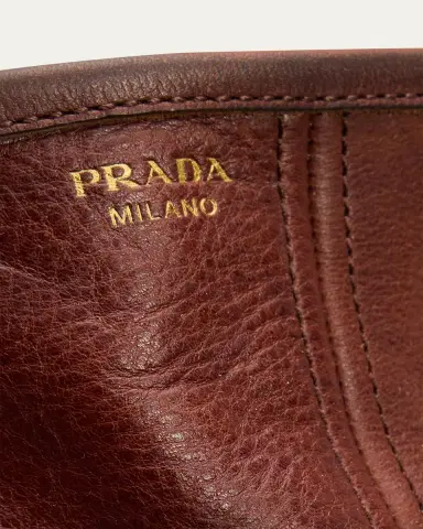Prada 45mm Vintage-Effect Leather Mid-Calf Boots | Thumbnail 5 Prada 45mm Vintage-Effect Leather Mid-Calf Boots | Thumbnail 5
