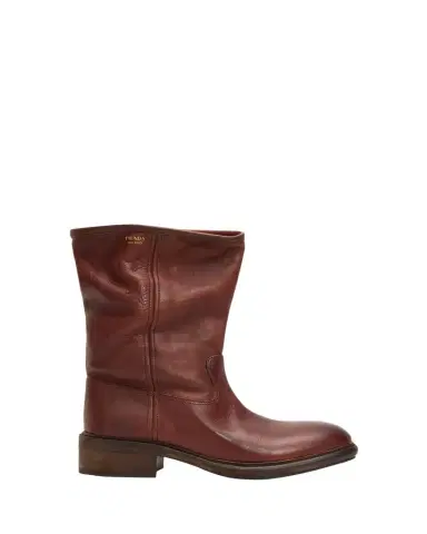 Prada 45mm Vintage-Effect Leather Mid-Calf Boots | Thumbnail 1 Prada 45mm Vintage-Effect Leather Mid-Calf Boots | Thumbnail 1