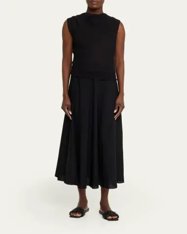 Vince Shadow Grid Cowl-Neck Top | Thumbnail 2 Vince Shadow Grid Cowl-Neck Top | Thumbnail 2
