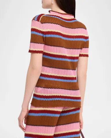 Guest in Residence Palazzo Rib Striped Top | Thumbnail 2 Guest in Residence Palazzo Rib Striped Top | Thumbnail 2