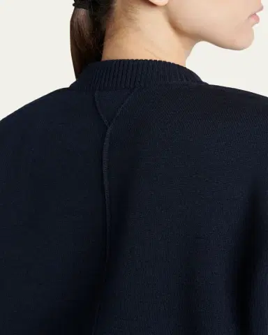 Bottega Veneta Tailored Wool Knit Short-Sleeve Sweater | Thumbnail 5 Bottega Veneta Tailored Wool Knit Short-Sleeve Sweater | Thumbnail 5