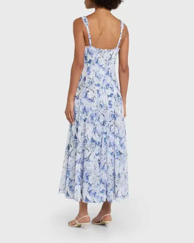 Cinq à Sept Marmo Heirloom Petals Midi Dress | Thumbnail 3 Cinq à Sept Marmo Heirloom Petals Midi Dress | Thumbnail 3