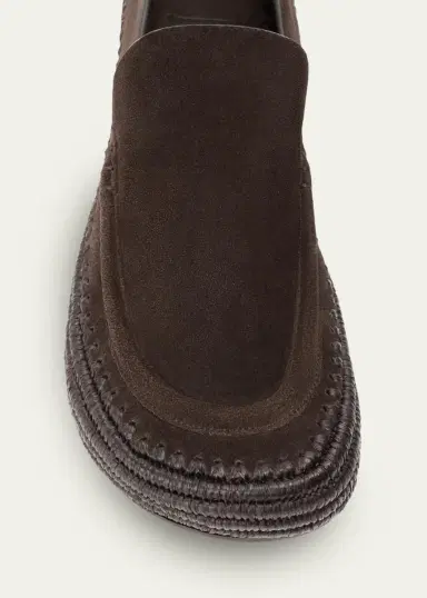 Loewe x Paula's Ibiza Rio Suede & Raffia Loafers | Thumbnail 3 Loewe x Paula's Ibiza Rio Suede & Raffia Loafers | Thumbnail 3