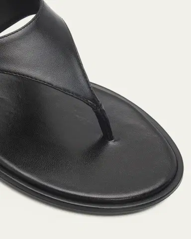 Stuart Weitzman Marley Nappa Leather Flat Thong Sandals | Thumbnail 3 Stuart Weitzman Marley Nappa Leather Flat Thong Sandals | Thumbnail 3