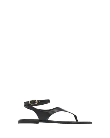 Stuart Weitzman Marley Nappa Leather Flat Thong Sandals | Thumbnail 1 Stuart Weitzman Marley Nappa Leather Flat Thong Sandals | Thumbnail 1
