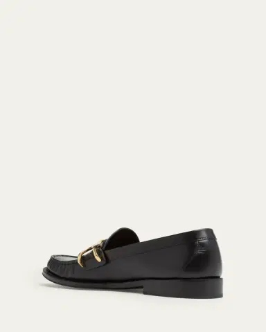 McQueen Men's Wishbone Leather Moccasin Loafers | Thumbnail 2 McQueen Men's Wishbone Leather Moccasin Loafers | Thumbnail 2