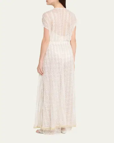 Ramy Brook Katherine Crochet Maxi Dress Coverup | Thumbnail 3 Ramy Brook Katherine Crochet Maxi Dress Coverup | Thumbnail 3