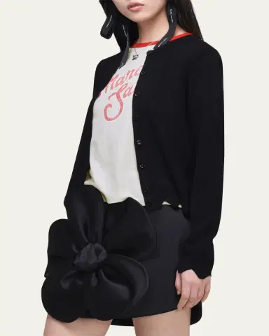 Marc Jacobs Scalloped Daisy Crewneck Cardigan | Thumbnail 4 Marc Jacobs Scalloped Daisy Crewneck Cardigan | Thumbnail 4