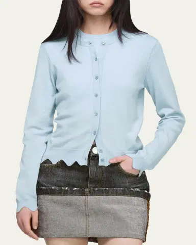 Marc Jacobs Scalloped Daisy Crewneck Cardigan | Thumbnail 9 Marc Jacobs Scalloped Daisy Crewneck Cardigan | Thumbnail 9