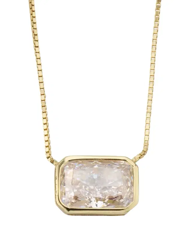 Emerald Baguette Necklace Emerald Baguette Necklace