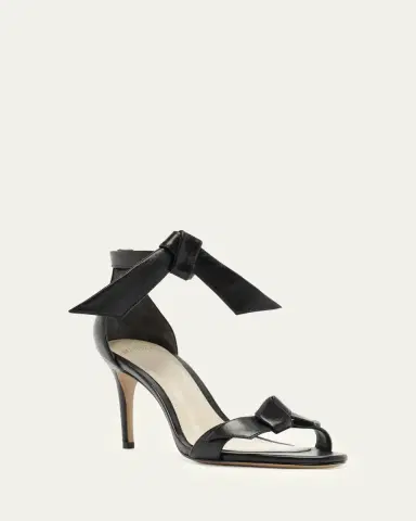 Alexandre Birman 75mm Clarita Leather Bow Ankle-Strap Sandals | Thumbnail 2 Alexandre Birman 75mm Clarita Leather Bow Ankle-Strap Sandals | Thumbnail 2