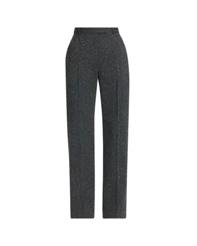 McQueen High-Rise Pinstripe Straight-Leg Trousers | Thumbnail 1 McQueen High-Rise Pinstripe Straight-Leg Trousers | Thumbnail 1