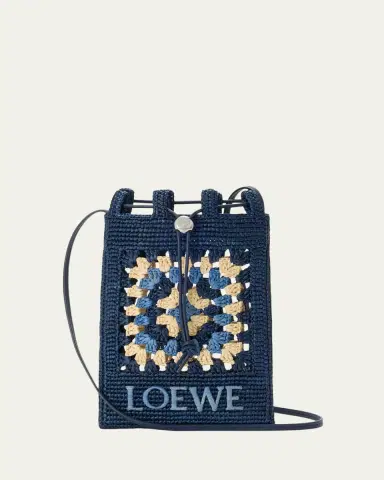 LOEWE x Paula's Ibiza Crochet Raffia Pocket Crossbody Bag | Thumbnail 4 LOEWE x Paula's Ibiza Crochet Raffia Pocket Crossbody Bag | Thumbnail 4