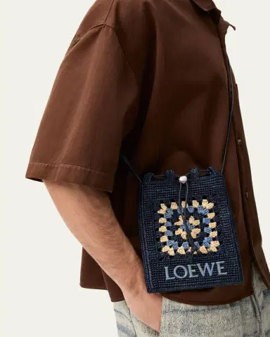 LOEWE x Paula's Ibiza Crochet Raffia Pocket Crossbody Bag | Thumbnail 5 LOEWE x Paula's Ibiza Crochet Raffia Pocket Crossbody Bag | Thumbnail 5