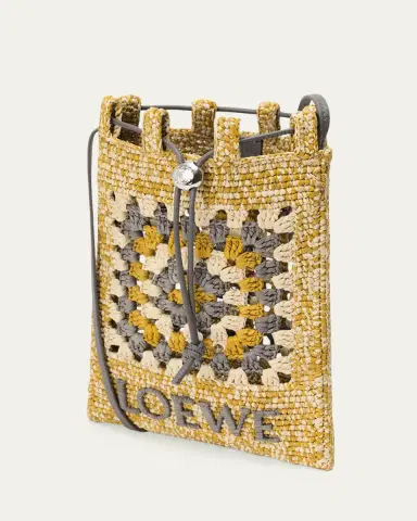 LOEWE x Paula's Ibiza Crochet Raffia Pocket Crossbody Bag | Thumbnail 9 LOEWE x Paula's Ibiza Crochet Raffia Pocket Crossbody Bag | Thumbnail 9