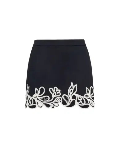 Cinq à Sept Bonnie Embroidered Paisley Bloom Skirt | Thumbnail 1 Cinq à Sept Bonnie Embroidered Paisley Bloom Skirt | Thumbnail 1