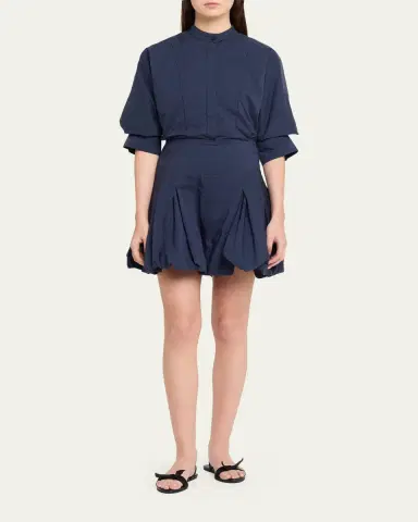 Simkhai Effie Cotton Bubble Mini Dress | Thumbnail 2 Simkhai Effie Cotton Bubble Mini Dress | Thumbnail 2