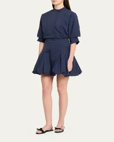 Simkhai Effie Cotton Bubble Mini Dress | Thumbnail 4 Simkhai Effie Cotton Bubble Mini Dress | Thumbnail 4