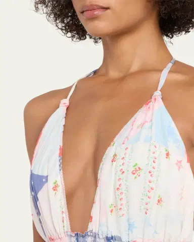 LoveShackFancy Fancy Patchwork Chiffon Maxi Dress | Thumbnail 5 LoveShackFancy Fancy Patchwork Chiffon Maxi Dress | Thumbnail 5