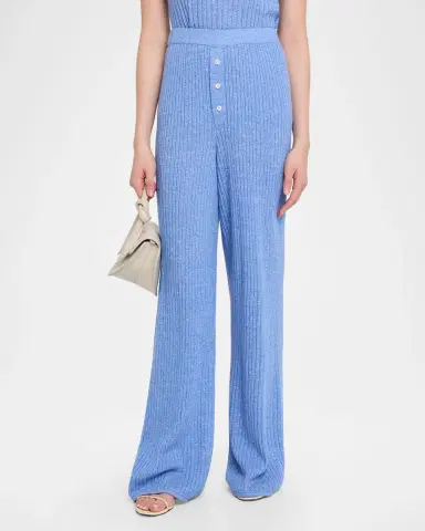 Guest in Residence Ribbed Everywear Cashmere Pants | Thumbnail 3 Guest in Residence Ribbed Everywear Cashmere Pants | Thumbnail 3