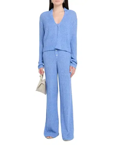 Guest in Residence Ribbed Everywear Cashmere Pants | Thumbnail 1 Guest in Residence Ribbed Everywear Cashmere Pants | Thumbnail 1