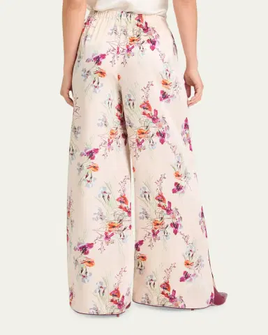 Cinq à Sept Alba Iris Bouquet Drawstring Pants | Thumbnail 3 Cinq à Sept Alba Iris Bouquet Drawstring Pants | Thumbnail 3
