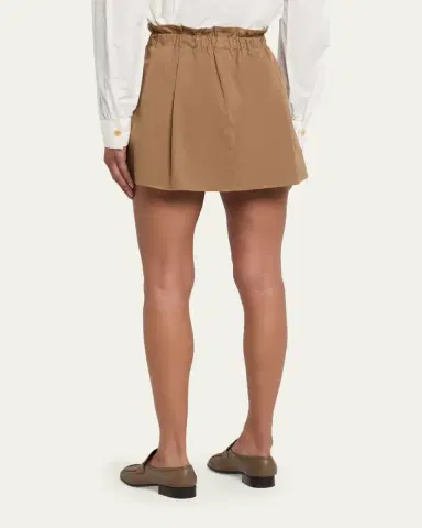 Vince Mid-Rise Cotton Mini Skirt | Thumbnail 3 Vince Mid-Rise Cotton Mini Skirt | Thumbnail 3