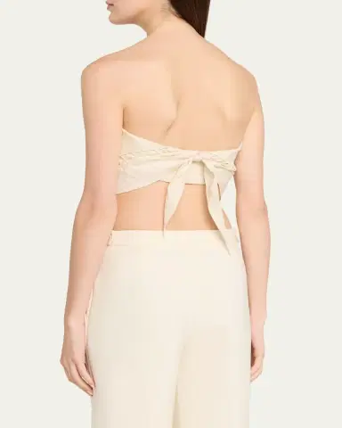 Simkhai Lahni Strapless Linen Lace Top | Thumbnail 3 Simkhai Lahni Strapless Linen Lace Top | Thumbnail 3