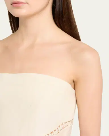 Simkhai Lahni Strapless Linen Lace Top | Thumbnail 5 Simkhai Lahni Strapless Linen Lace Top | Thumbnail 5