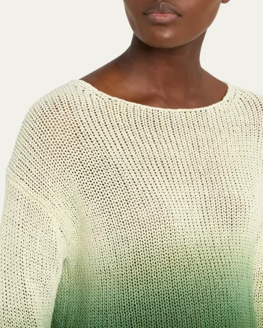 Vince Dip-Dye Cotton Sweater | Thumbnail 5 Vince Dip-Dye Cotton Sweater | Thumbnail 5