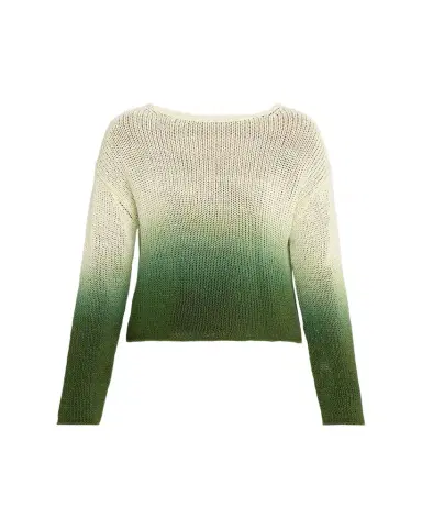 Vince Dip-Dye Cotton Sweater | Thumbnail 1 Vince Dip-Dye Cotton Sweater | Thumbnail 1