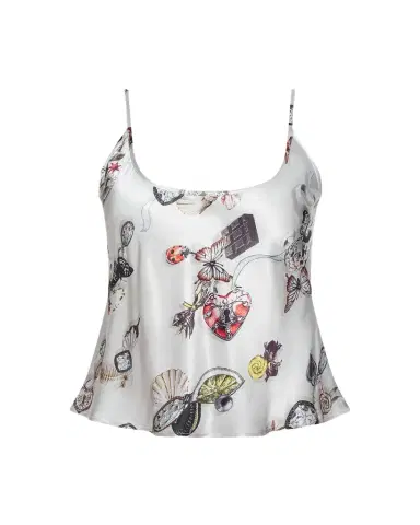L'AGENCE Charmy Butterfly-Print Satin Cami | Thumbnail 1 L'AGENCE Charmy Butterfly-Print Satin Cami | Thumbnail 1