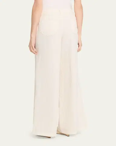 L'AGENCE Amara High-Rise Wide-Leg Linen Pants | Thumbnail 3 L'AGENCE Amara High-Rise Wide-Leg Linen Pants | Thumbnail 3