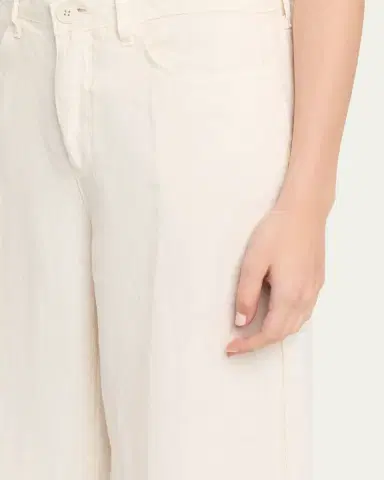 L'AGENCE Amara High-Rise Wide-Leg Linen Pants | Thumbnail 5 L'AGENCE Amara High-Rise Wide-Leg Linen Pants | Thumbnail 5