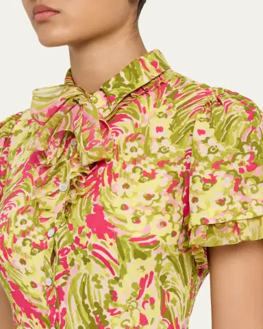 Cinq à Sept Kari Daisy Swirl Mini Dress | Thumbnail 5 Cinq à Sept Kari Daisy Swirl Mini Dress | Thumbnail 5