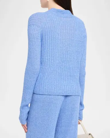 Guest in Residence Breezy Ribbed Cashmere Cardigan | Thumbnail 2 Guest in Residence Breezy Ribbed Cashmere Cardigan | Thumbnail 2