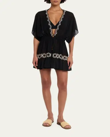 Ramy Brook Alisa Embroidered Mini Coverup Dress | Thumbnail 2 Ramy Brook Alisa Embroidered Mini Coverup Dress | Thumbnail 2