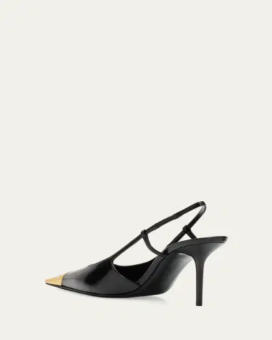 Saint Laurent 75mm Jeanne Leather Slingback Pumps | Thumbnail 4 Saint Laurent 75mm Jeanne Leather Slingback Pumps | Thumbnail 4