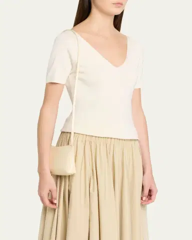 MANSUR GAVRIEL Gaia Mini Leather Crossbody Bag | Thumbnail 2 MANSUR GAVRIEL Gaia Mini Leather Crossbody Bag | Thumbnail 2