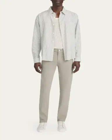 Frame Men's Striped Tencel-Blend Button-Down Shirt | Thumbnail 2 Frame Men's Striped Tencel-Blend Button-Down Shirt | Thumbnail 2