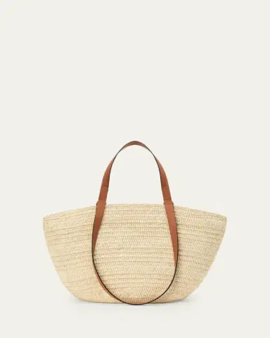 Loewe x Paula's Ibiza Extra Large Eclipse Basket Bag in Raffia and Calfskin | Thumbnail 3 Loewe x Paula's Ibiza Extra Large Eclipse Basket Bag in Raffia and Calfskin | Thumbnail 3