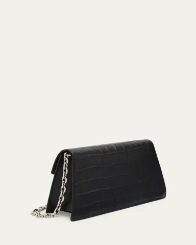 McQueen Skull Mini Croc-Embossed Leather Top-Handle Bag | Thumbnail 3 McQueen Skull Mini Croc-Embossed Leather Top-Handle Bag | Thumbnail 3