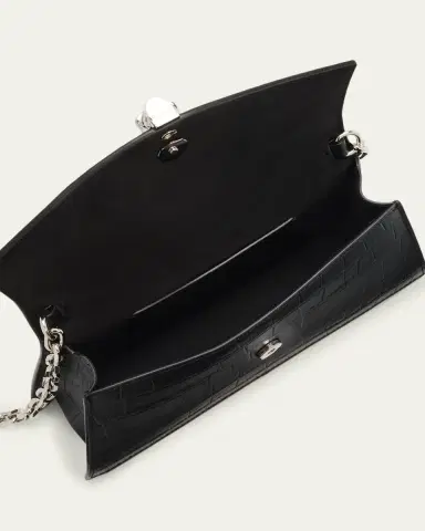 McQueen Skull Mini Croc-Embossed Leather Top-Handle Bag | Thumbnail 4 McQueen Skull Mini Croc-Embossed Leather Top-Handle Bag | Thumbnail 4