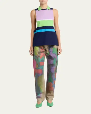 Versace Hand-Painted Straight-Leg Jeans | Thumbnail 2 Versace Hand-Painted Straight-Leg Jeans | Thumbnail 2