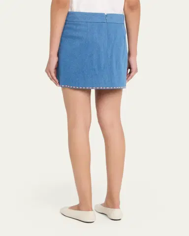 Veronica Beard Pallas Embroidered Mini Skirt | Thumbnail 3 Veronica Beard Pallas Embroidered Mini Skirt | Thumbnail 3