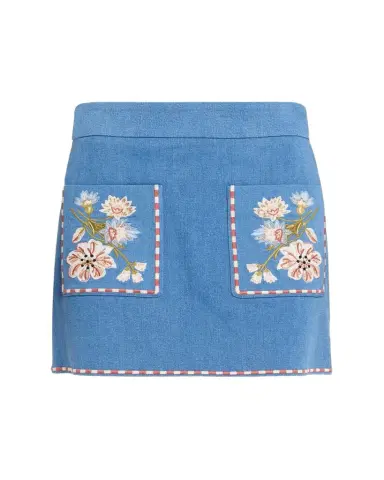 Veronica Beard Pallas Embroidered Mini Skirt | Thumbnail 1 Veronica Beard Pallas Embroidered Mini Skirt | Thumbnail 1