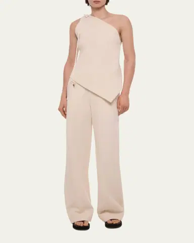 Helmut Lang Asymmetric One-Shoulder Sailor Top | Thumbnail 2 Helmut Lang Asymmetric One-Shoulder Sailor Top | Thumbnail 2