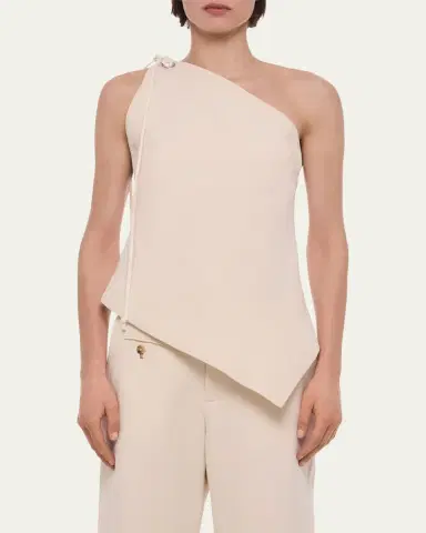Helmut Lang Asymmetric One-Shoulder Sailor Top | Thumbnail 4 Helmut Lang Asymmetric One-Shoulder Sailor Top | Thumbnail 4